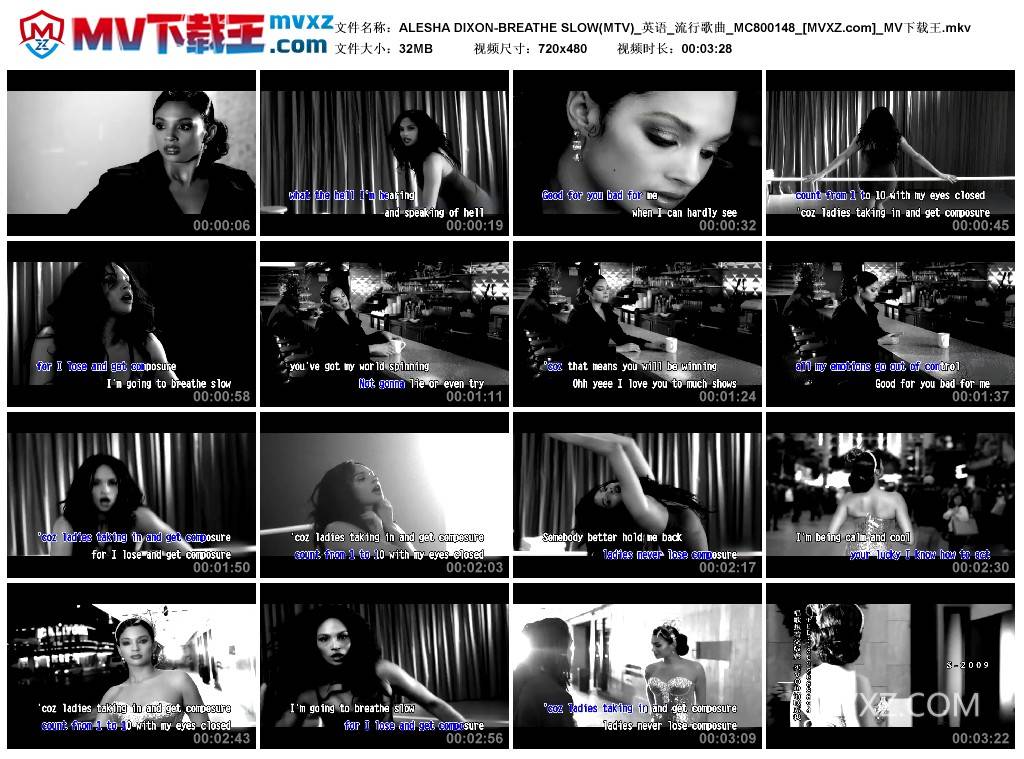 ALESHA DIXON-BREATHE SLOW(MTV)_英语_流行歌曲_MC800148